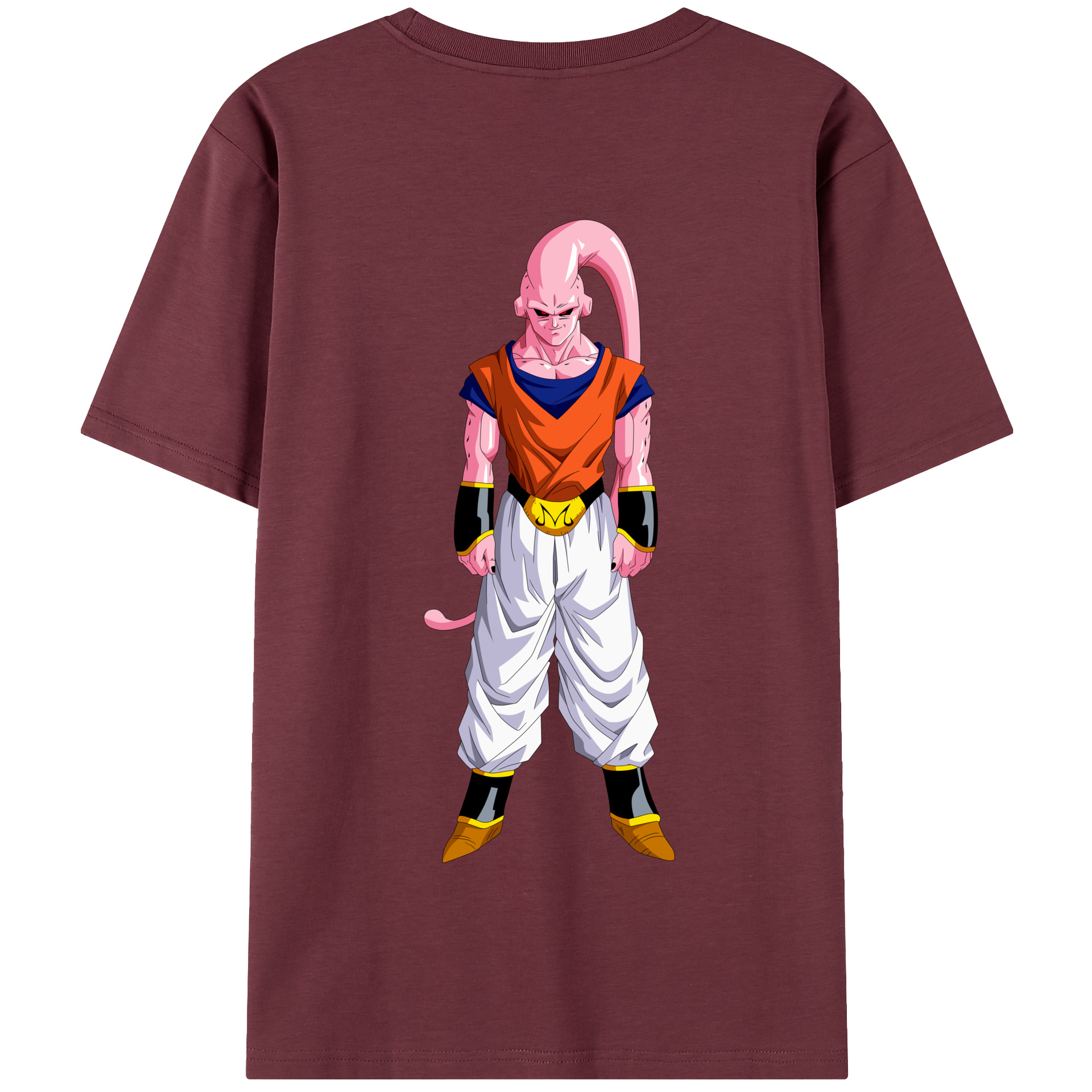 （画像用） ドラゴンボール 魔人ブウ DRAGON BALL Majin Buu 綿100％半袖Tシャツ（背面プリント）